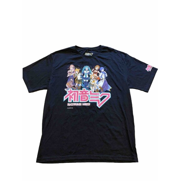 Hatsune Miku Shirt Size Large Crypton Future Media T Shirt Black - Picture 1 of 4